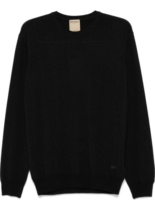 GD KNITTED CREWNECK WOOLRICH | CFWOKN0277MRUF0775100 BLACK